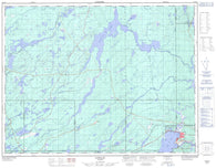 042E15 Longlac Canadian topographic map, 1:50,000 scale