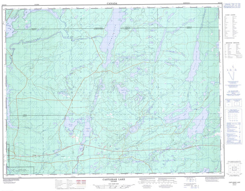 042E16 Castlebar Lake Canadian topographic map, 1:50,000 scale