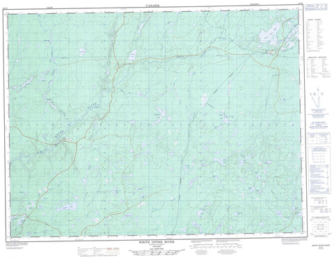 042F05 White Otter River Canadian topographic map, 1:50,000 scale