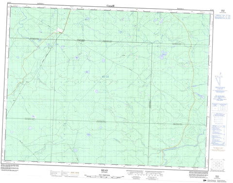 042G05 Mead Canadian topographic map, 1:50,000 scale