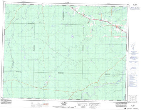 042G07 Val Rita Canadian topographic map, 1:50,000 scale