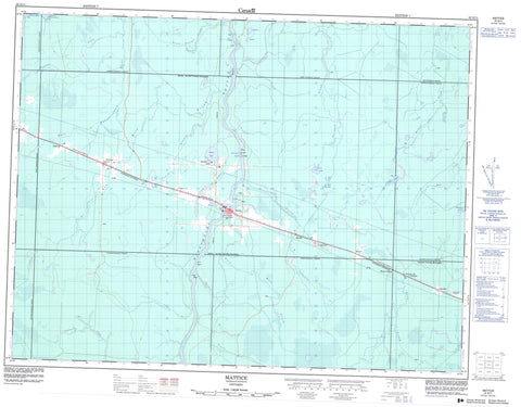 042G11 Mattice Canadian topographic map, 1:50,000 scale