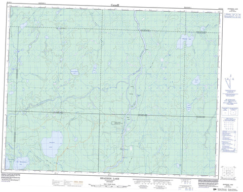 042G14 Shannon Lake Canadian topographic map, 1:50,000 scale