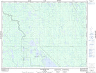 042H10 Montreuil Lake Canadian topographic map, 1:50,000 scale