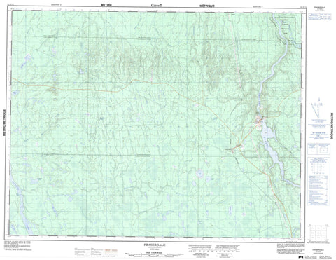 042H13 Fraserdale Canadian topographic map, 1:50,000 scale