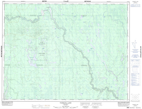 042H14 Takwata Lake Canadian topographic map, 1:50,000 scale