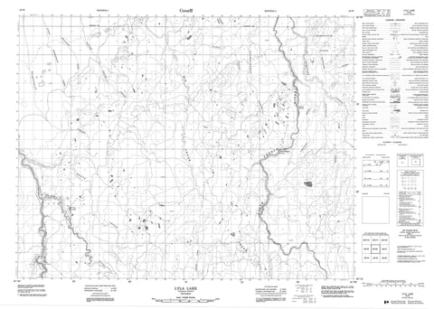 042I06 Lyla Lake Canadian topographic map, 1:50,000 scale