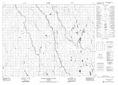 042I07 Wekweyaukastik Rapids Canadian topographic map, 1:50,000 scale