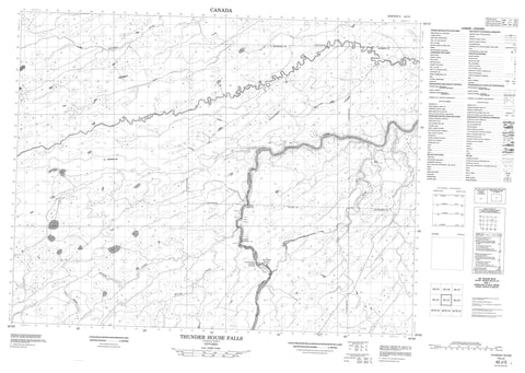 042J03 Thunder House Falls Canadian topographic map, 1:50,000 scale