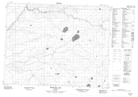 042J05 Serinack Lake Canadian topographic map, 1:50,000 scale