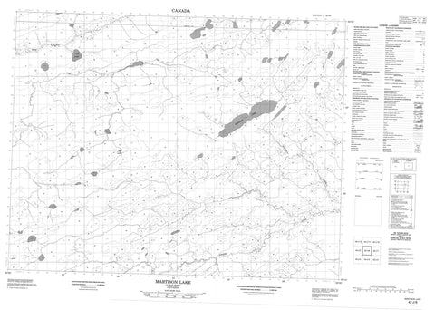 042J06 Martison Lake Canadian topographic map, 1:50,000 scale