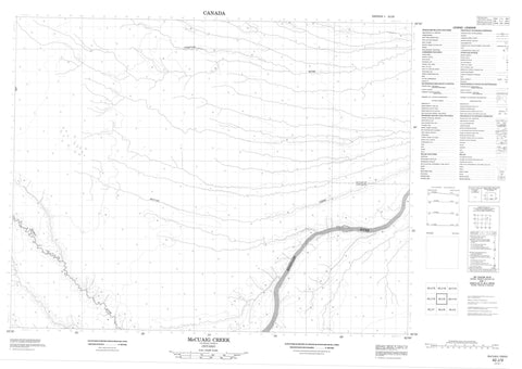 042J09 Mccuaig Creek Canadian topographic map, 1:50,000 scale