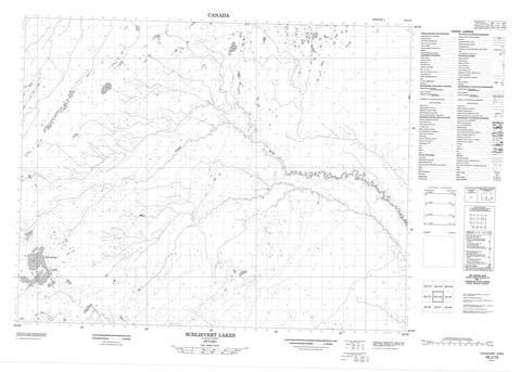 042J10 Schlievert Lakes Canadian topographic map, 1:50,000 scale