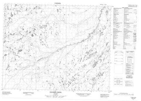 042J15 Lejambe Creek Canadian topographic map, 1:50,000 scale