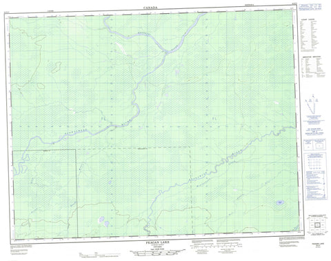 042K02 Feagan Lake Canadian topographic map, 1:50,000 scale