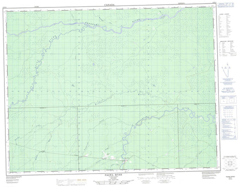 042K03 Pagwa River Canadian topographic map, 1:50,000 scale