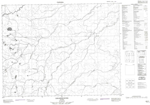 042K05 Legarde River Canadian topographic map, 1:50,000 scale