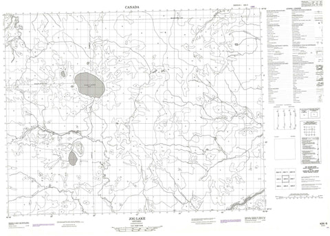 042K06 Jog Lake Canadian topographic map, 1:50,000 scale