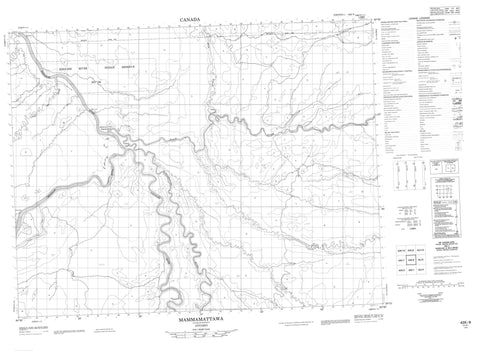 042K08 Mammamattawa Canadian topographic map, 1:50,000 scale