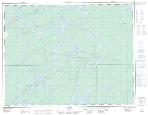 042L01 Grant Canadian topographic map, 1:50,000 scale