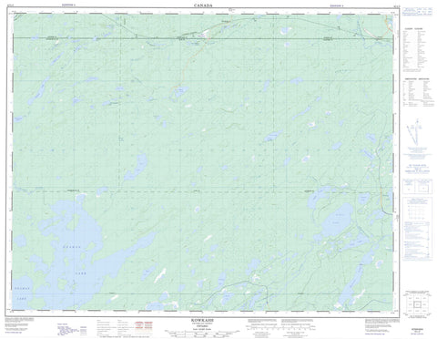 042L03 Kowkash Canadian topographic map, 1:50,000 scale