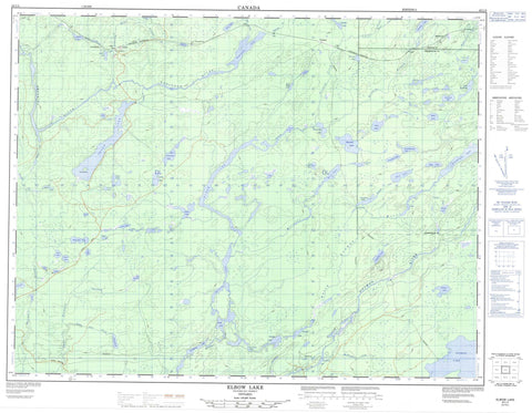 042L04 Elbow Lake Canadian topographic map, 1:50,000 scale