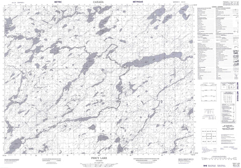 042L10 Percy Lake Canadian topographic map, 1:50,000 scale