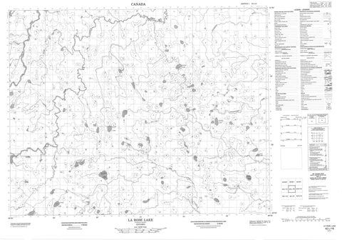 042L16 La Rose Lake Canadian topographic map, 1:50,000 scale