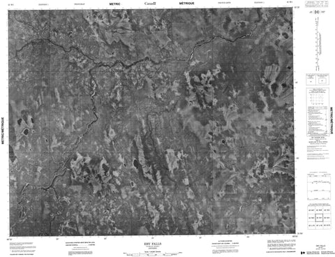 042M01 Eby Falls Canadian topographic map, 1:50,000 scale