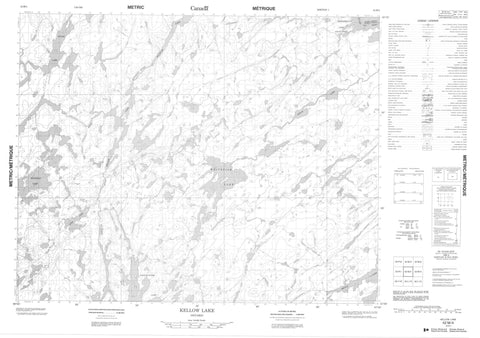 042M04 Kellow Lake Canadian topographic map, 1:50,000 scale