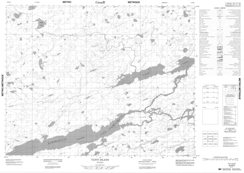 042M06 Tanti Island Canadian topographic map, 1:50,000 scale