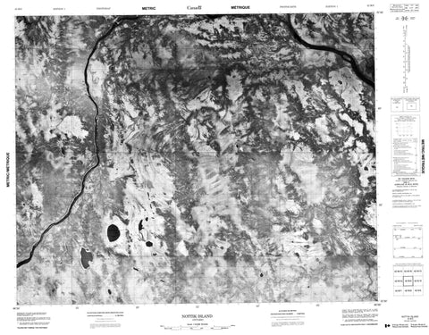 042M09 Nottik Island Canadian topographic map, 1:50,000 scale