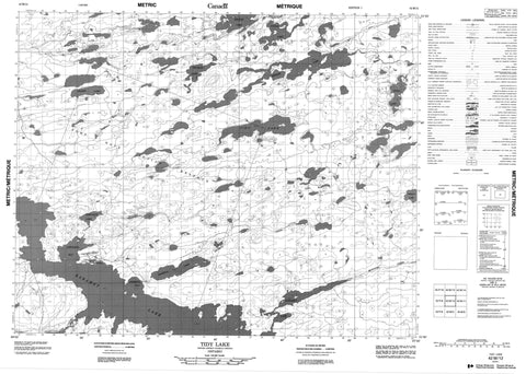 042M12 Tidy Lake Canadian topographic map, 1:50,000 scale