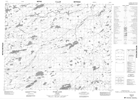 042M13 Stark Lake Canadian topographic map, 1:50,000 scale