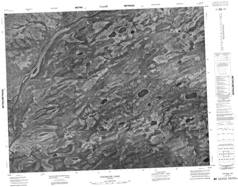 042N01 Cochrane Lake Canadian topographic map, 1:50,000 scale