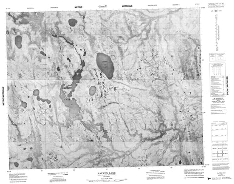 042N14 Napken Lake Canadian topographic map, 1:50,000 scale
