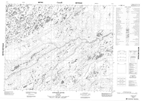 042O01 Agwasuk River Canadian topographic map, 1:50,000 scale