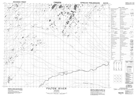 042P05 Fulton River Canadian topographic map, 1:50,000 scale