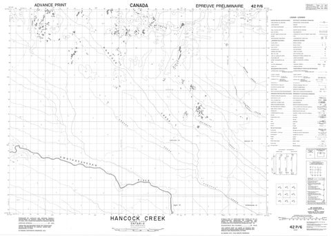 042P06 Hancock Creek Canadian topographic map, 1:50,000 scale