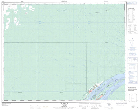 042P07 Moosonee Canadian topographic map, 1:50,000 scale