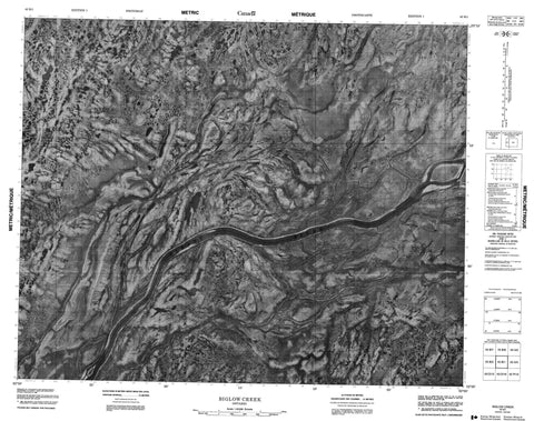 043B01 Biglow Creek Canadian topographic map, 1:50,000 scale