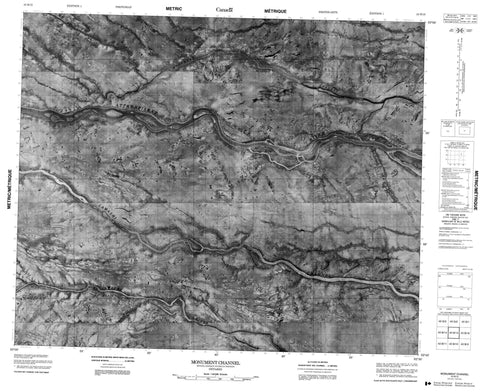 043B15 Monument Channel Canadian topographic map, 1:50,000 scale