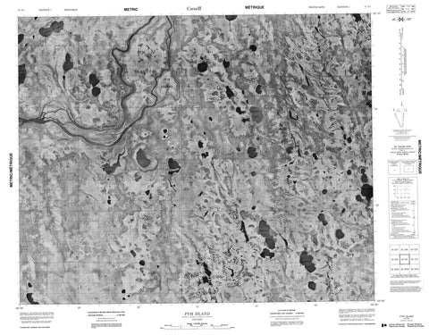 043D01 Pym Island Canadian topographic map, 1:50,000 scale