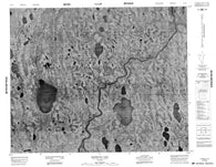 043D08 Highbank Lake Canadian topographic map, 1:50,000 scale