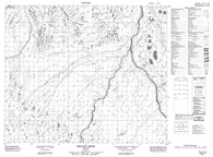 043E14 Meggisi Creek Canadian topographic map, 1:50,000 scale