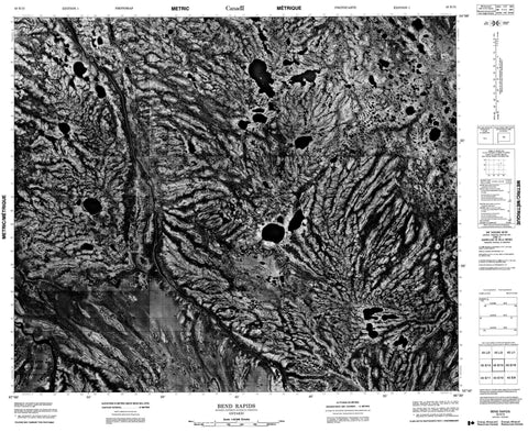 043E15 Bend Rapids Canadian topographic map, 1:50,000 scale