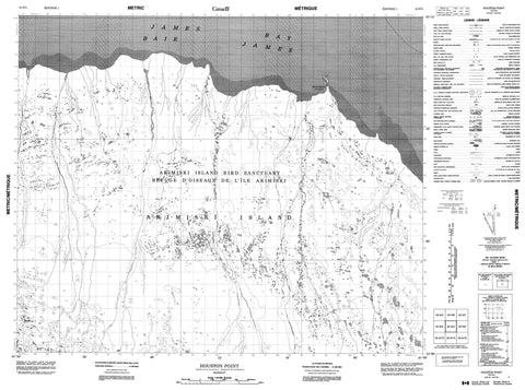 043H03 Houston Point Canadian topographic map, 1:50,000 scale