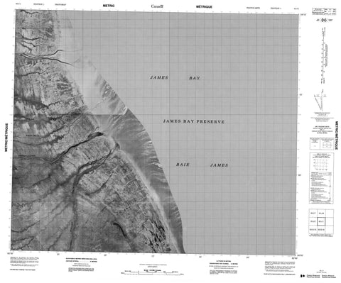 043J01 No Title Canadian topographic map, 1:50,000 scale