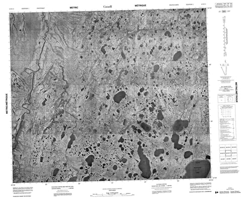 043K11 No Title Canadian topographic map, 1:50,000 scale