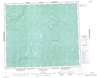043K Sutton Lake Canadian topographic map, 1:250,000 scale